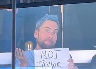 Lance Bass Trolls NFL with 'Not Taylor Swift' Sign During Chargers Game