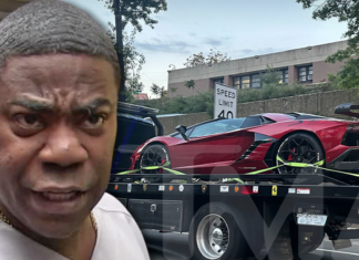 Tracy Morgan's Lamborghini Aventador Sideswiped, Another Luxury Car Damaged