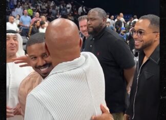 Michael B. Jordan & Steve Harvey Show Love After Lori Harvey Split
