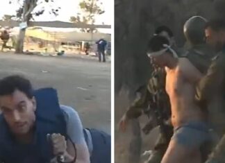 Israeli Soldiers Capture and Blindfold Palestinian Militant On Camera