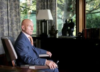 Wait, Patrick Stewart went bald at what age?