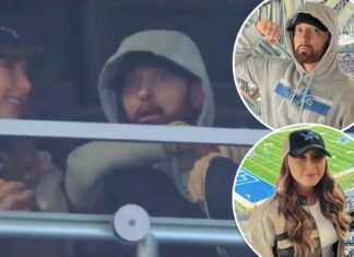 Eminem makes rare appearance at Detroit Lions game with daughter Hailie Jade