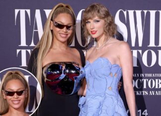 Beyoncé surprises Taylor Swift at ‘Eras’ film premiere