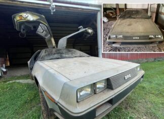 ‘Time capsule’ 1981 DeLorean found in Wisconsin barn with original tires and only 977 miles