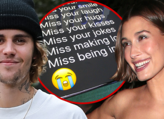 Justin Bieber Gifts Hailey $5k Artwork of Her Text Message to Him