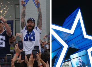 Post Malone Surprises Fans at Raising Cane's Dallas Cowboys Location
