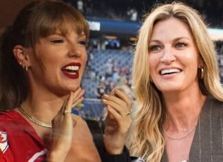 Taylor Swift Wearing $112 Jacket From Erin Andrews To Travis Kelce's NFL Game