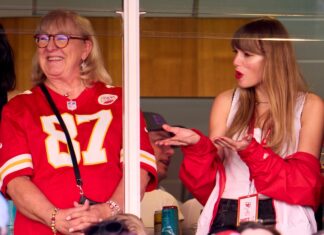 How Travis Kelce’s Mom Donna Is Shaking Off “Haters” Over Taylor Swift