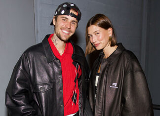 Justin & Hailey Bieber Twin in Leather Jackets at Los Angeles Event – Hollywood Life