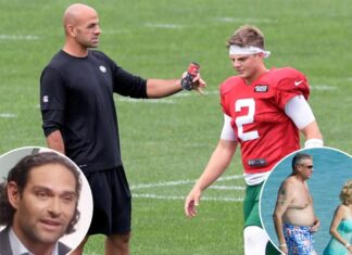Mark Sanchez asks Robert Saleh if Zach Wilson tattoo is coming