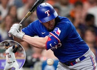 Astros’ Bryan Abreu hits another Rangers in ALCS