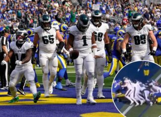 Eagles use controversial ‘tush push’ as gamble pays off vs. Rams