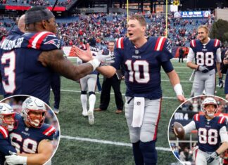 Patriots score late TD after blowing lead to upset Bills