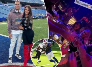 Jordan Poyer’s wife, Rachel Bush, parties in London before Bills game