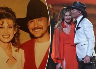 Tim McGraw shares his first photo with Faith Hill to celebrate wedding anniversary