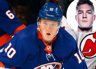 Simon Holmstrom and Ross Johnston battling for final Islanders’ roster spot