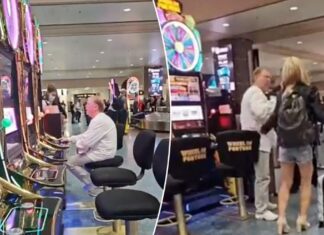 Raiders’ Mark Davis seen on slot machine in Las Vegas airport ‘MNF’