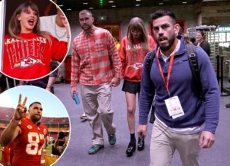 Travis Kelce, Taylor Swift celebrate latest Chiefs win with party at mansion