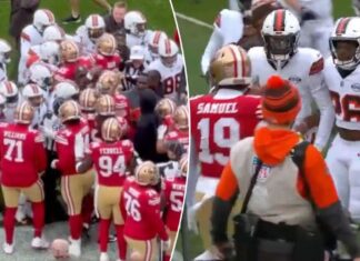 Deebo Samuel involved in heated 49ers-Browns pregame scuffle