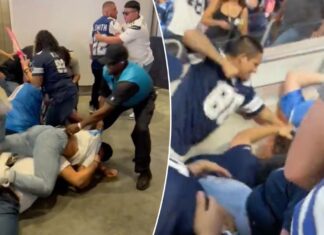Chargers-Cowboys fan fights erupt all over SoFi Stadium