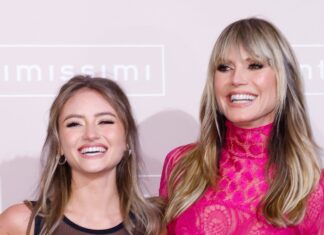 Heidi Klum and Daughter Leni Klum Celebrate New Lingerie Ad Campaign