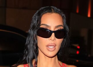Kim Kardashian Showcases Red Hot Style at Her 43rd Birthday Party