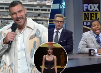 Travis Kelce makes surprise ‘SNL’ appearance in skit poking fun at NFL’s Taylor Swift obsession