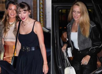 Taylor Swift Steps Out for Dinner with Blake Lively and Sophie Turner