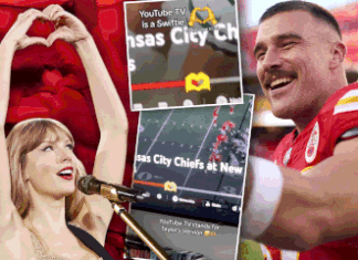 Taylor Swift-themed emoji used during Travis Kelce game on YouTube TV