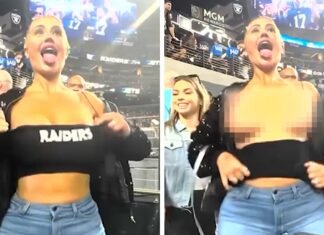OnlyFans Model Danii Banks Kicked Out of NFL Stadium for Flashing Boobs