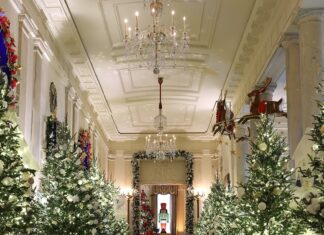 White House Becomes Winter Wonderland with 2023 Christmas Decorations