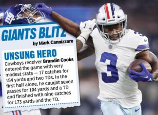 Heroes, zeros from Giants’ loss to Cowboys: Unsung receiver goes off