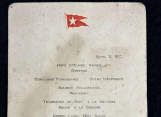 A First-Class Dinner Menu From the Titanic Is Up For Auction