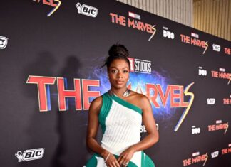 Nia DaCosta Stuns At ‘The Marvels’ Premiere Screening Event