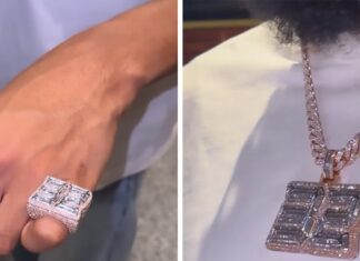 Jordyn Woods Gifts Karl-Anthony Towns Massive Diamond Ring, Chain For Birthday