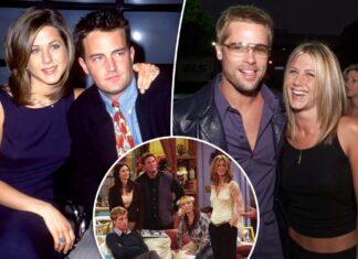 Matthew Perry got overJennifer Aniston crush when Brad Pitt romance began