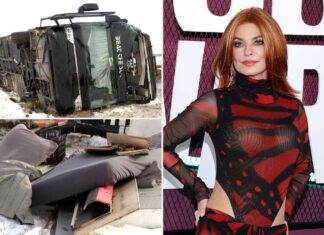 Shania Twain tour bus involved in highway accident, several hospitalized