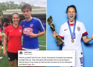 USWNT star Carli Lloyd admits to losing to U-15 boys team