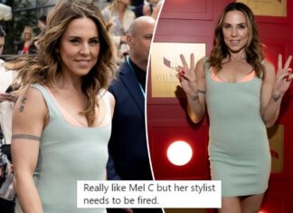 Sporty Spice criticized for overly casual Stakes Day outfit