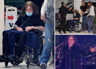 Ozzy Osbourne pushed in wheelchair after admitting he can’t face more surgery