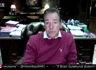 Nick Saban reveals reason for bloodshot eye