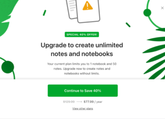 It’s official: Evernote will restrict free users to 50 notes