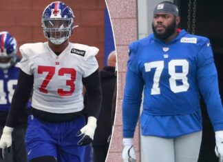 Andrew Thomas, Evan Neal active for Giants vs. Raiders