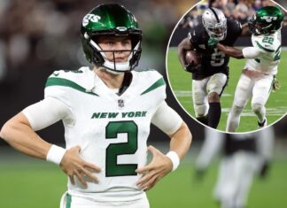 Zach Wilson’s pick dooms Jets as offense struggles in loss to Raiders