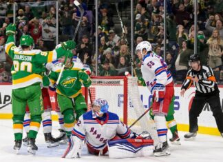 Rangers’ six-game winning streak snapped with shootout loss to Wild
