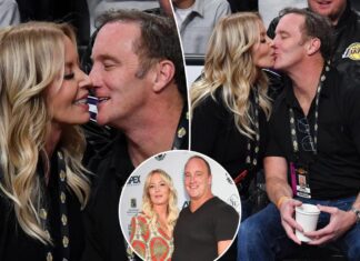 Jeanie Buss, comedian Jay Mohr kiss courtside at Lakers game