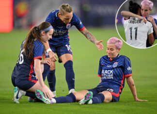Megan Rapinoe exits final game of career with non-contact injury
