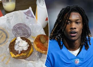 Lions’ Jameson Williams roasted for putting McFlurry on McDonald’s hamburger