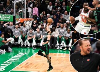 Knicks look a step below contender status in loss to Celtics