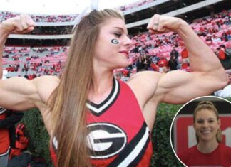Jacked Georgia cheerleader who went viral now a strength coach